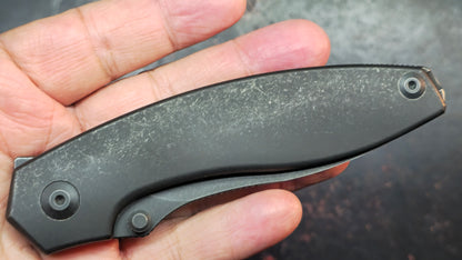 Kizer Doberman Titanium Handle S35VN Blade
