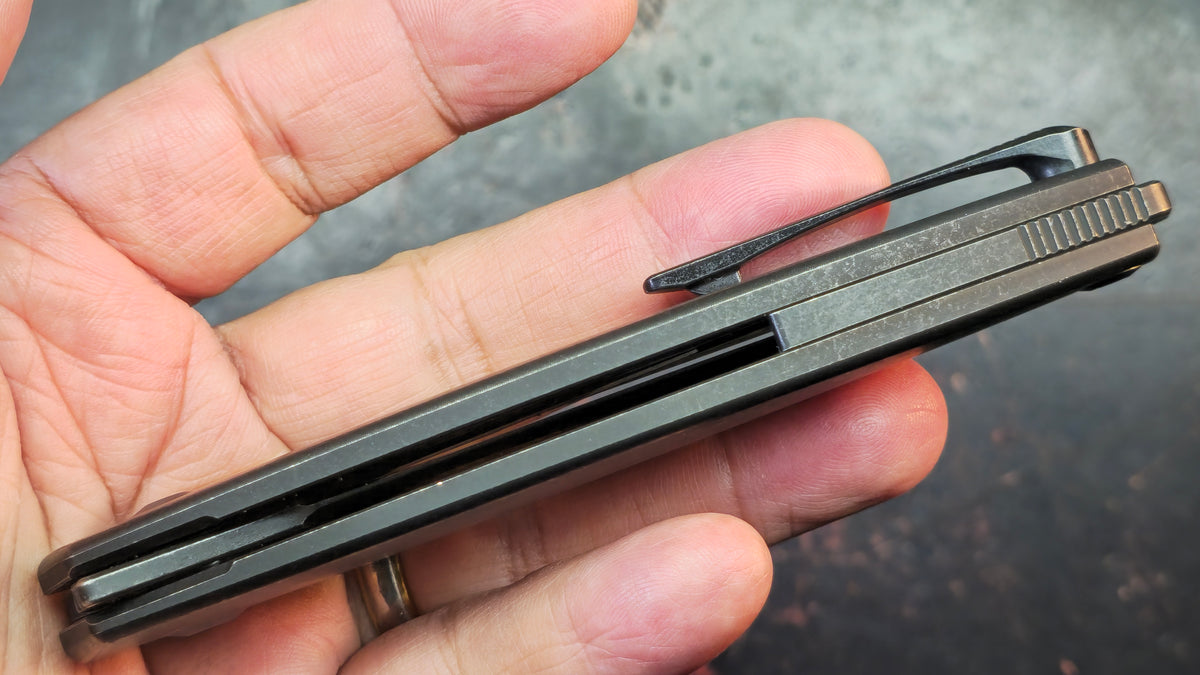 Kizer Doberman Titanium Handle S35VN Blade