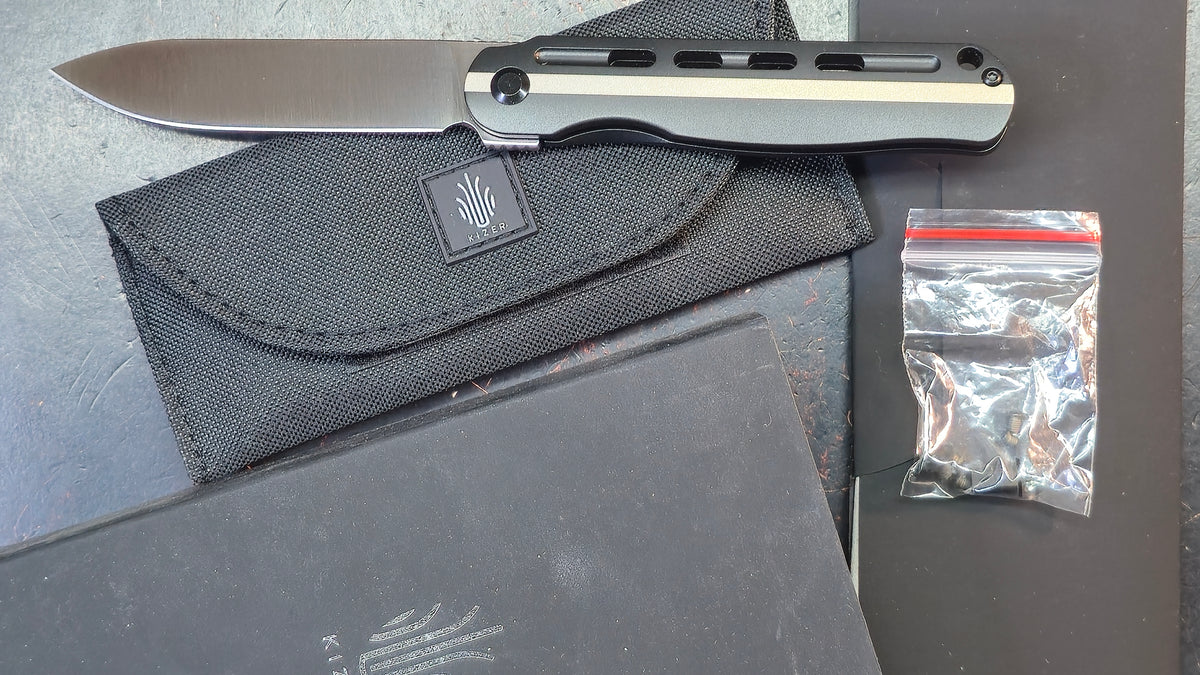 Kizer Latt Vind Titanium Handle S35VN Blade
