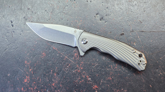 Kizer Shoal Titanium Handle S35VN Blade
