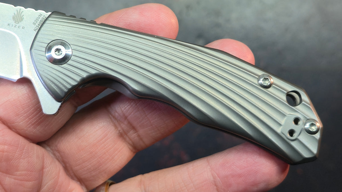 Kizer Shoal Titanium Handle S35VN Blade