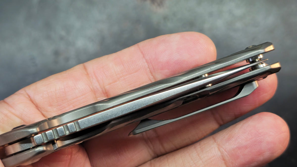 Kizer Shoal Titanium Handle S35VN Blade