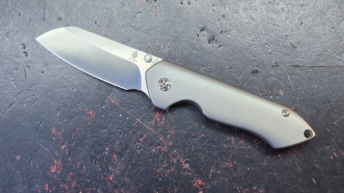 Kizer Guru Titanium Handle S35VN Blade