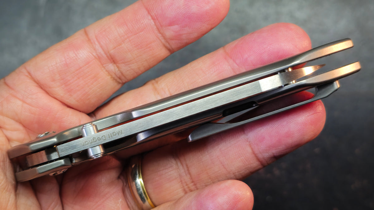 Kizer Guru Titanium Handle S35VN Blade