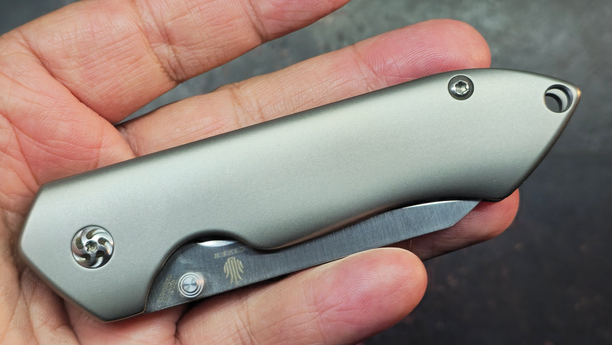 Kizer Guru Titanium Handle S35VN Blade