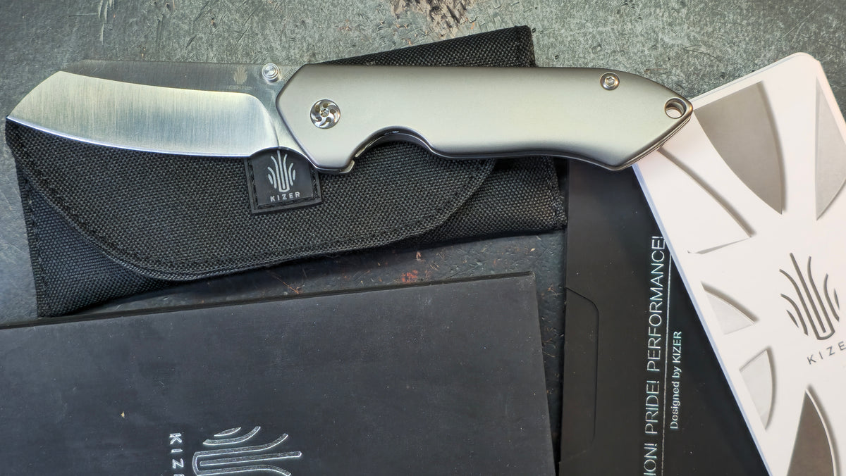 Kizer Guru Titanium Handle S35VN Blade