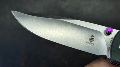 Kizer Fighter G10 Handle 154CM Blade