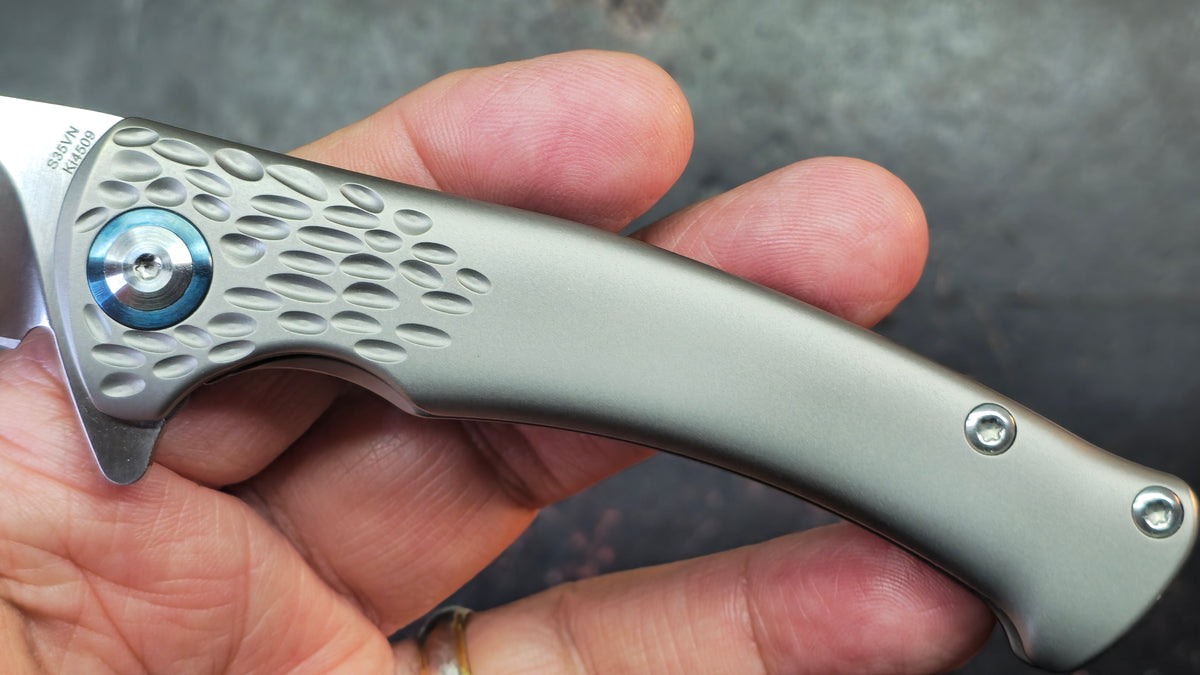 Kizer Sea Lion Titanium Handle S35VN Blade
