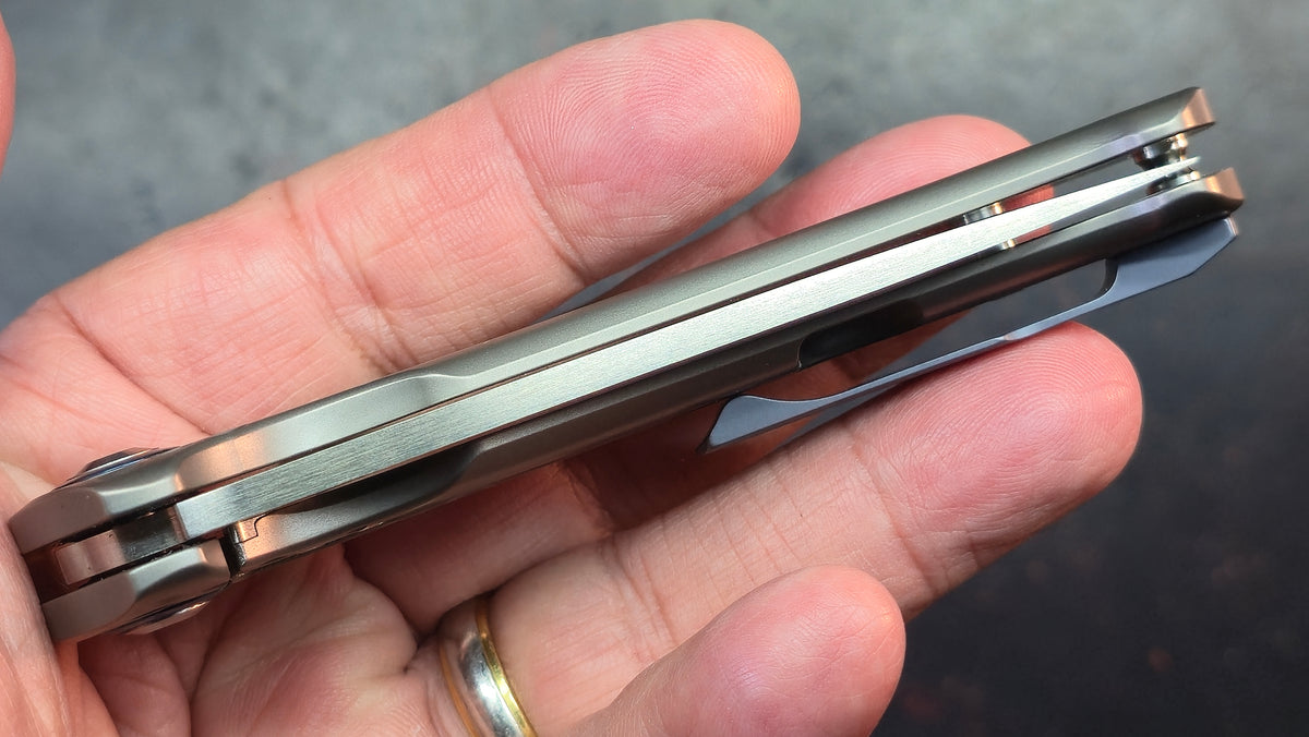 Kizer Sea Lion Titanium Handle S35VN Blade