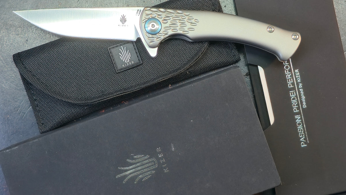 Kizer Sea Lion Titanium Handle S35VN Blade