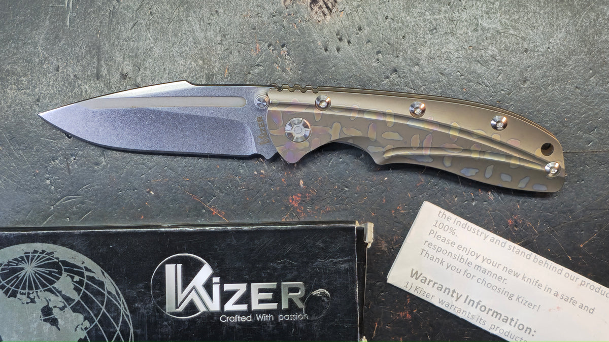 Kizer Ki412A2 Titanium Handle S35VN Blade