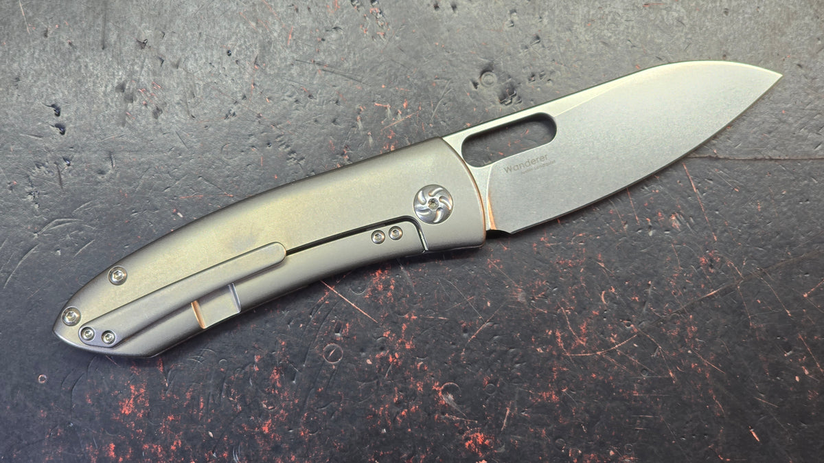 Kizer Wanderer Titanium Handle S35VN Blade