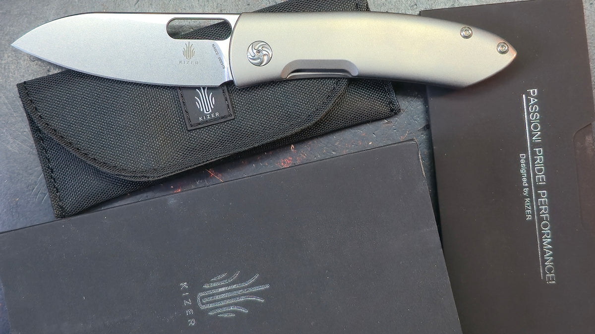 Kizer Wanderer Titanium Handle S35VN Blade