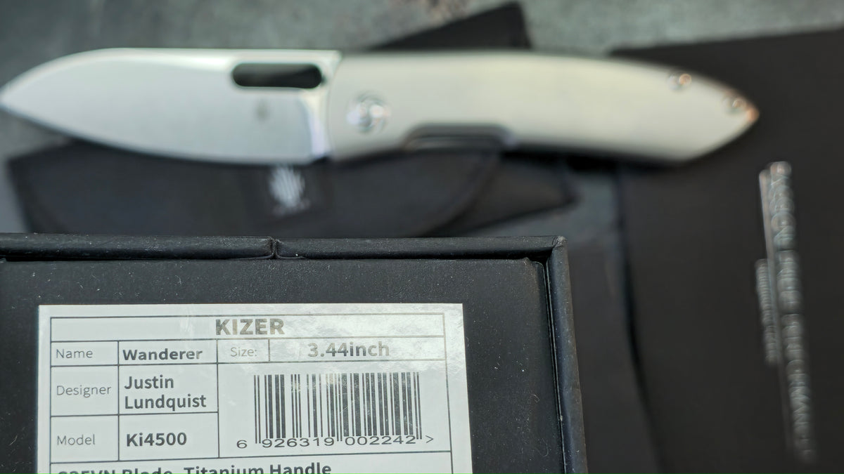Kizer Wanderer Titanium Handle S35VN Blade