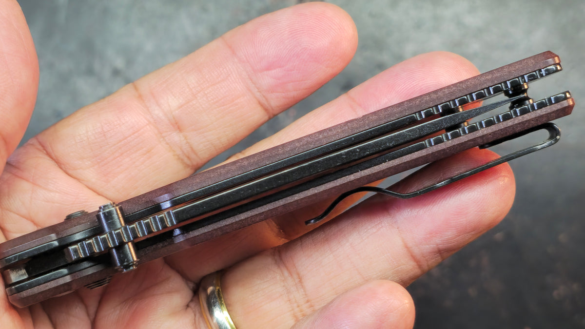 Kizer Escort Richlite Handle 154CM Blade