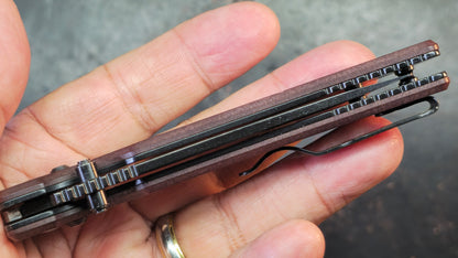 Kizer Escort Richlite Handle 154CM Blade