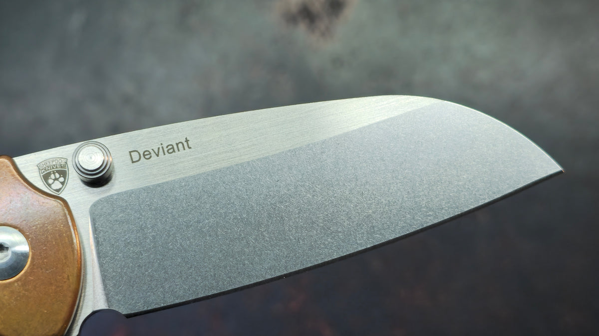 Kizer Deviant Micarta Copper Handle M390 Blade