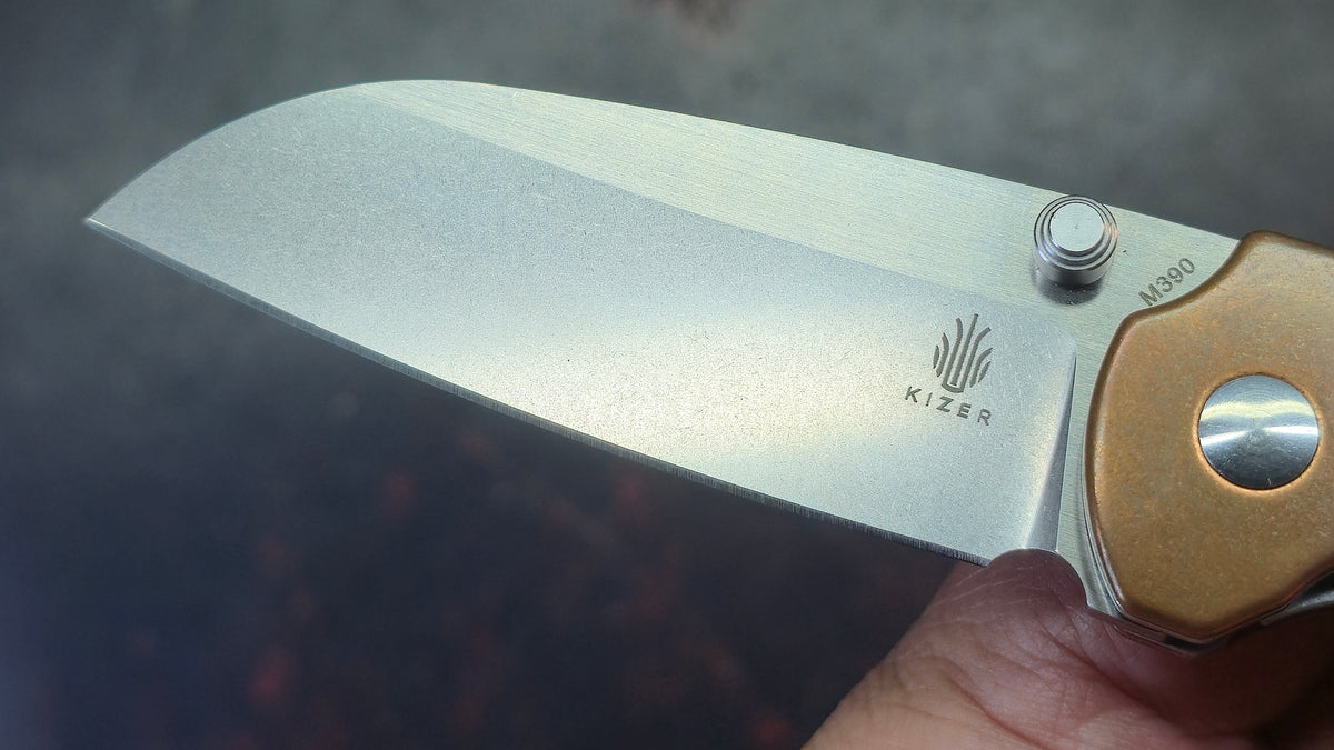 Kizer Deviant Micarta Copper Handle M390 Blade