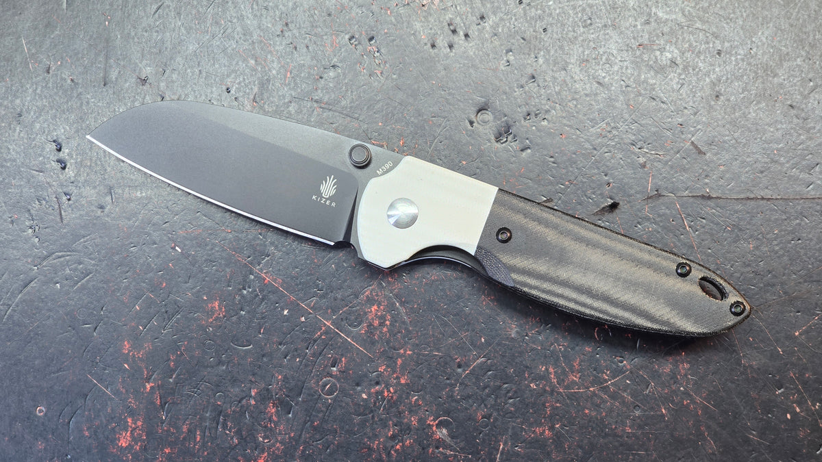 Kizer Deviant Micarta G10 Handle M390 Blade