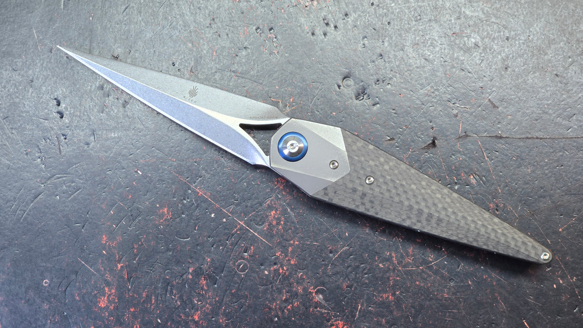 Kizer Soze Titanium Carbon Fiber Handle S35VN Blade