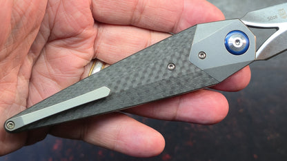 Kizer Soze Titanium Carbon Fiber Handle S35VN Blade