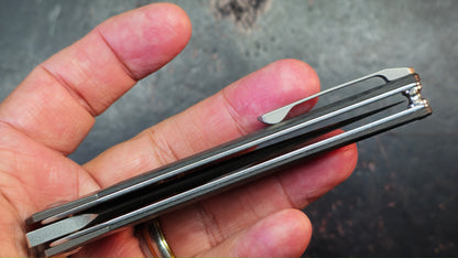 Kizer Soze Titanium Carbon Fiber Handle S35VN Blade