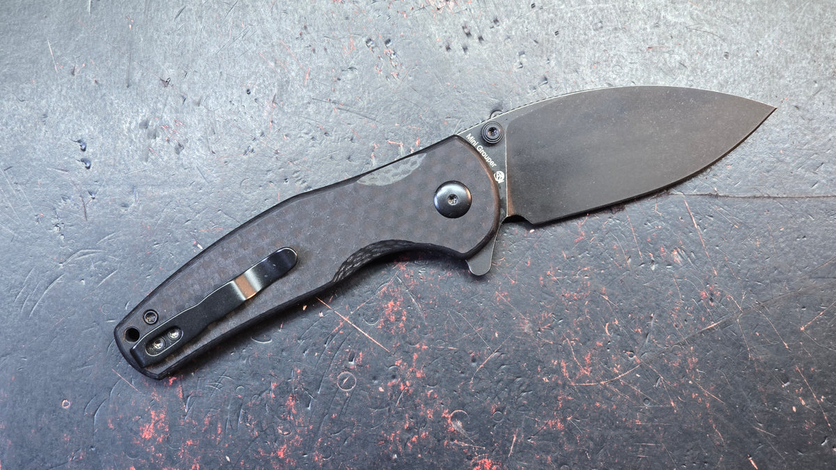Kizer Mini Grouper Button Liner Lock G10 Handle Nitro V Blade