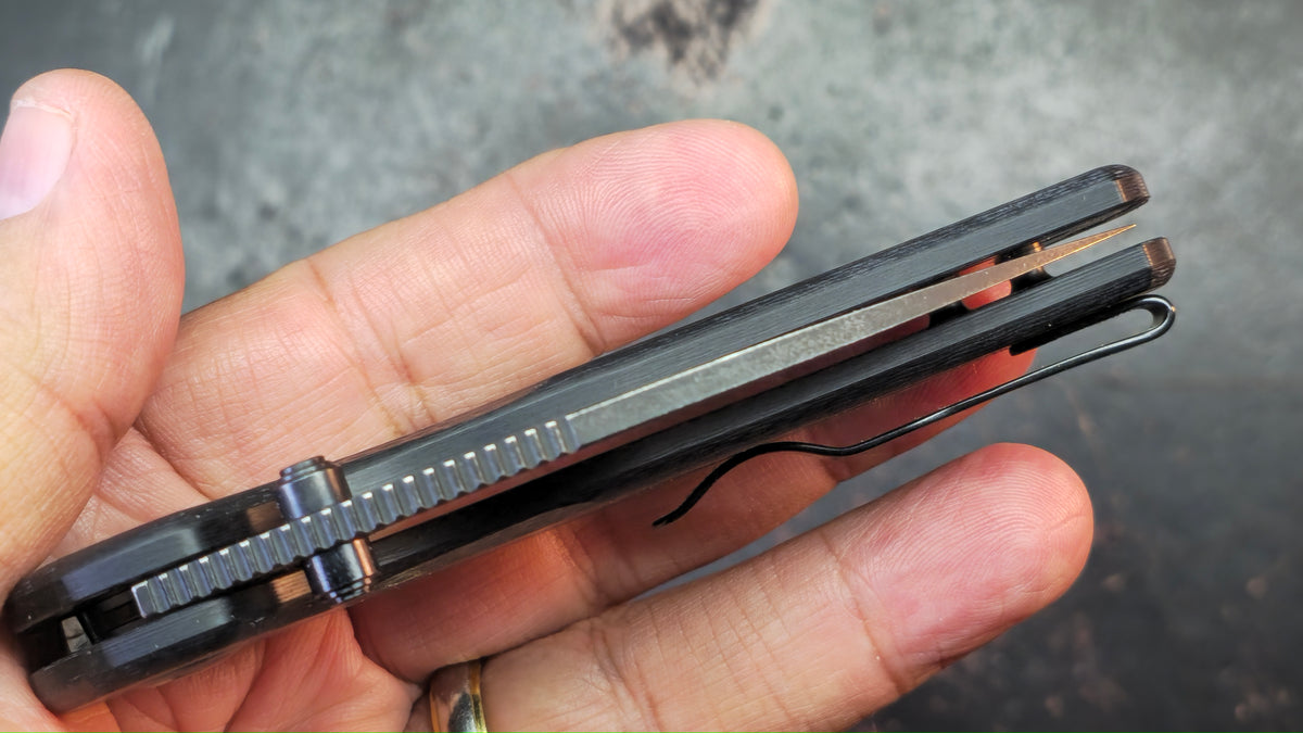 Kizer Mini Grouper Button Liner Lock G10 Handle Nitro V Blade