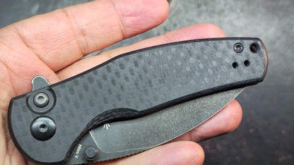 Kizer Mini Grouper Button Liner Lock G10 Handle Nitro V Blade