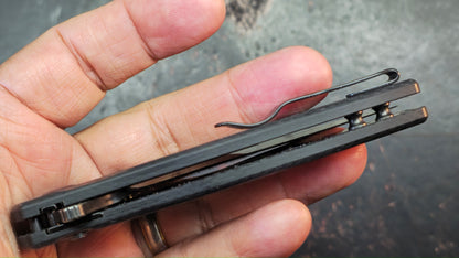 Kizer Mini Grouper Button Liner Lock G10 Handle Nitro V Blade