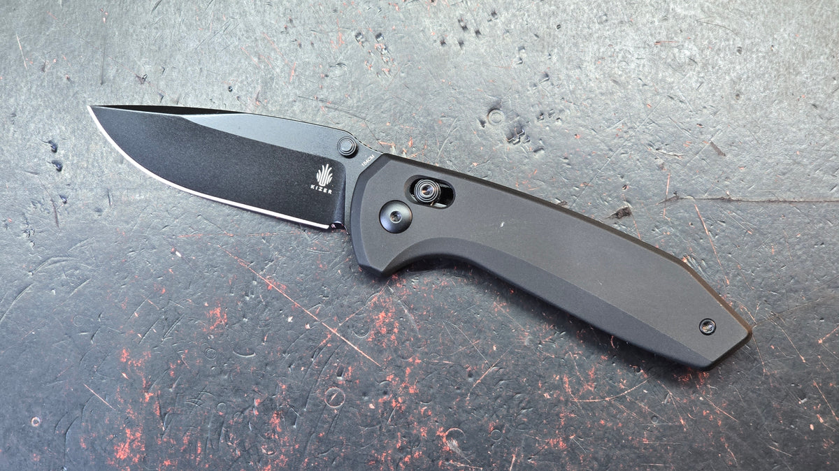 Kizer SUB-3 OBK Alum Handle 154CM Blade