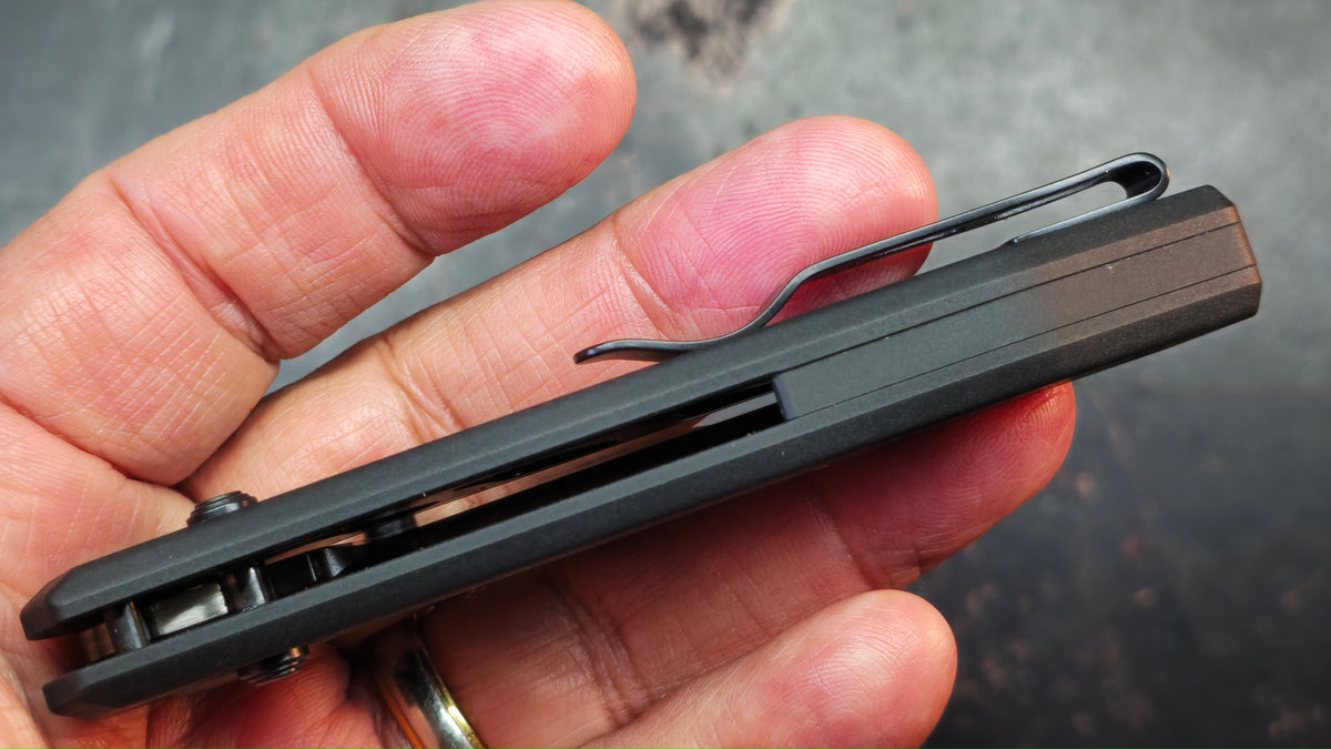 Kizer SUB-3 OBK Alum Handle 154CM Blade