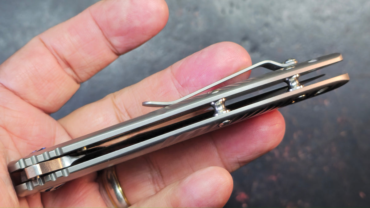 Kizer Alter Ego Titanium Handle S35VN Blade