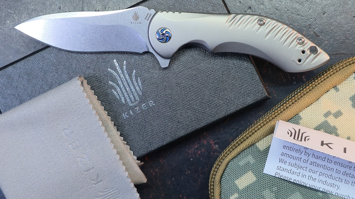 Kizer Alter Ego Titanium Handle S35VN Blade