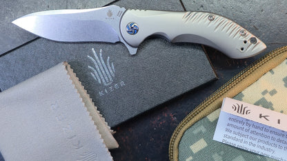 Kizer Alter Ego Titanium Handle S35VN Blade