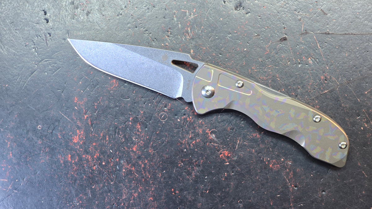 Kizer Ki3306 Titanium Handle AUS8 Blade