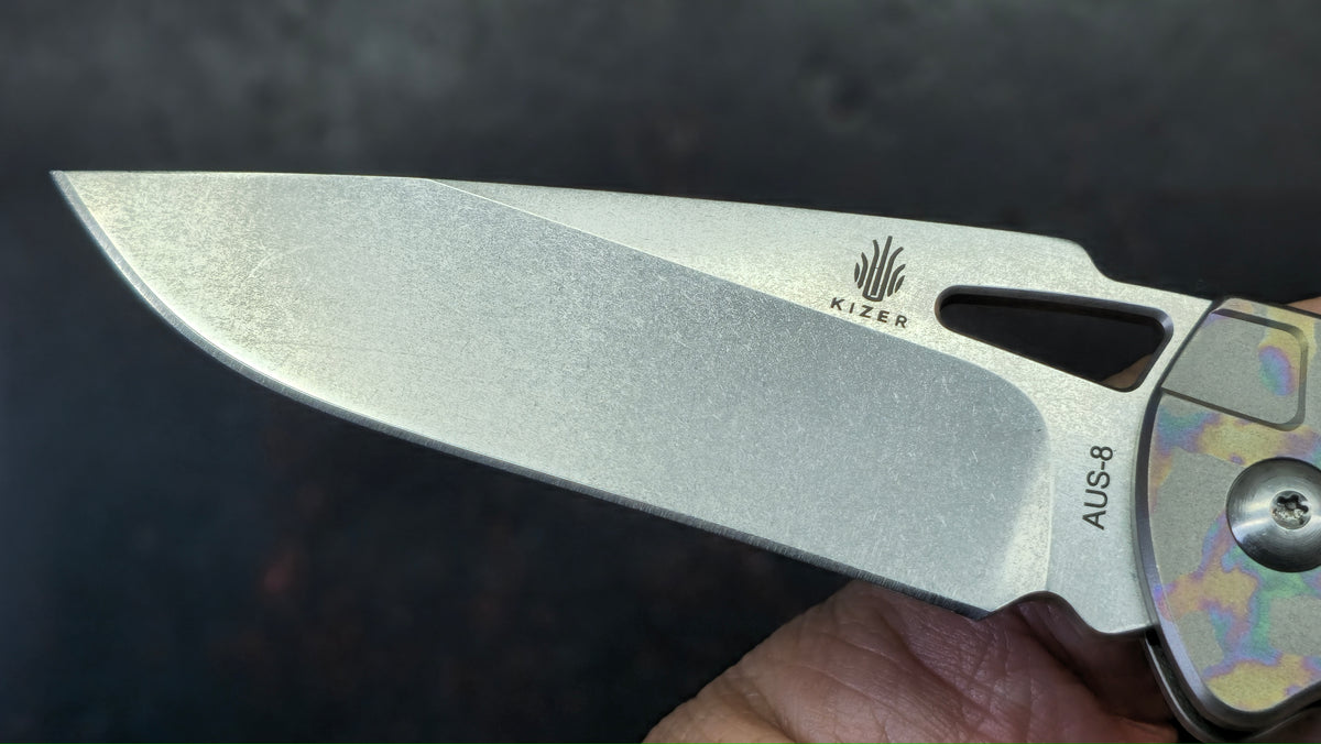 Kizer Ki3306 Titanium Handle AUS8 Blade