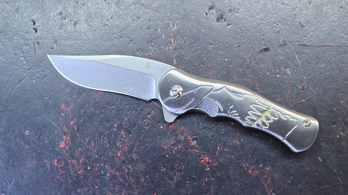 Kizer Dorado (Skully) Titanium Handle S35VN Blade
