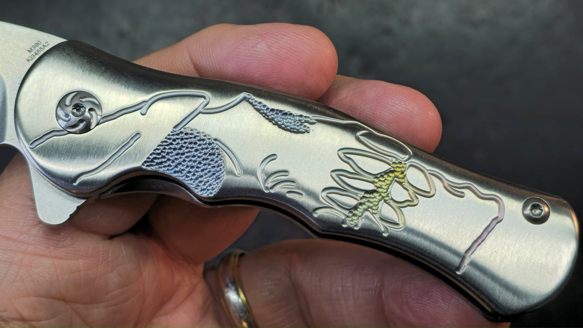 Kizer Dorado (Skully) Titanium Handle S35VN Blade