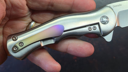 Kizer Dorado (Skully) Titanium Handle S35VN Blade