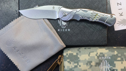 Kizer Dorado (Skully) Titanium Handle S35VN Blade
