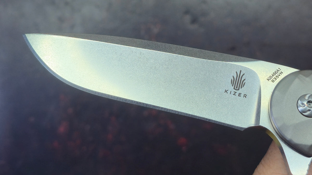Kizer Dukes Titanium Handle S35VN Blade