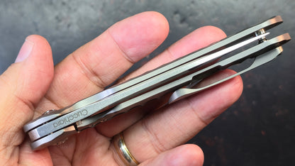 Kizer Dukes Titanium Handle S35VN Blade