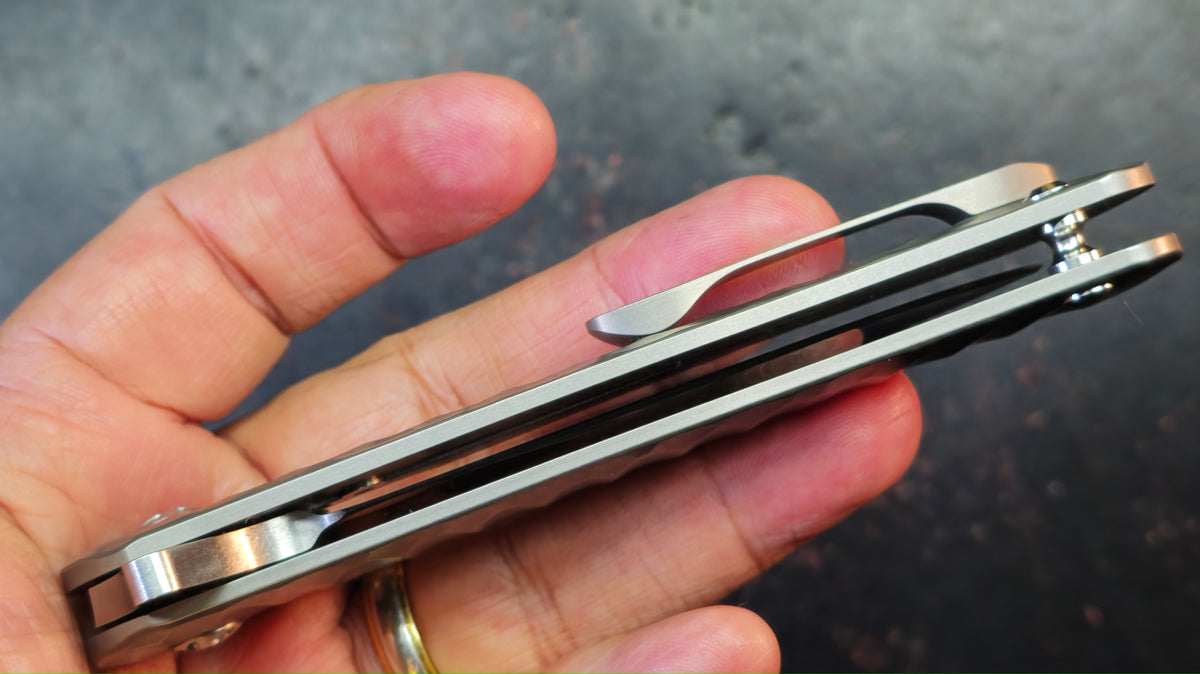 Kizer Dukes Titanium Handle S35VN Blade