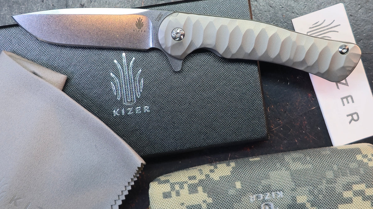 Kizer Dukes Titanium Handle S35VN Blade