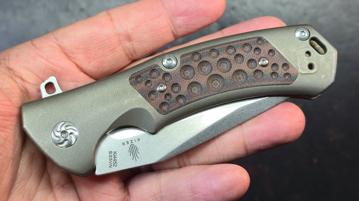 Kizer I.F.T. - L Titanium G10 Handle S35VN Blade