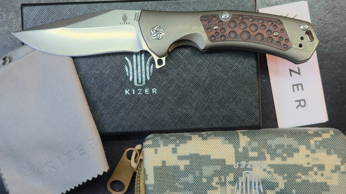 Kizer I.F.T. - L Titanium G10 Handle S35VN Blade