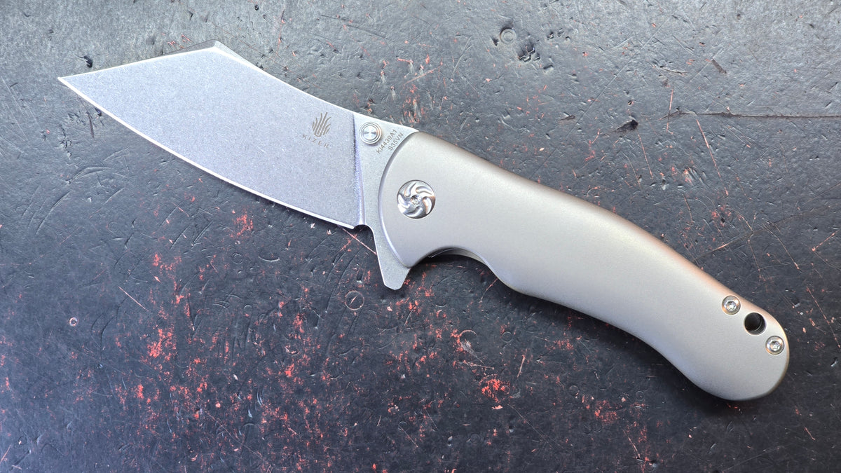 Kizer Zugang Titanium Handle S35VN Blade