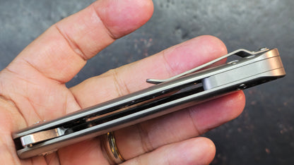 Kizer Zugang Titanium Handle S35VN Blade