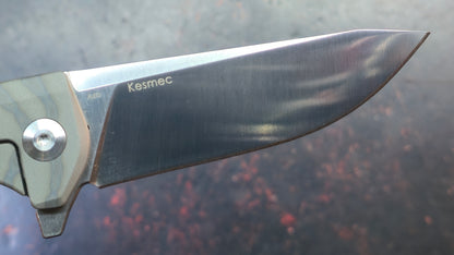 Kizer Kesmec Stripe Ano Titanium Handle S35VN Blade